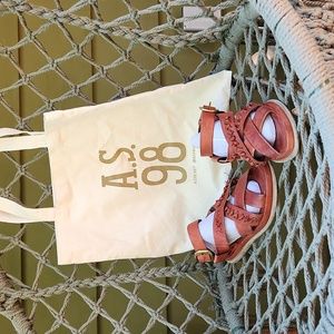 A.S. 98  Brick Brown Sandals